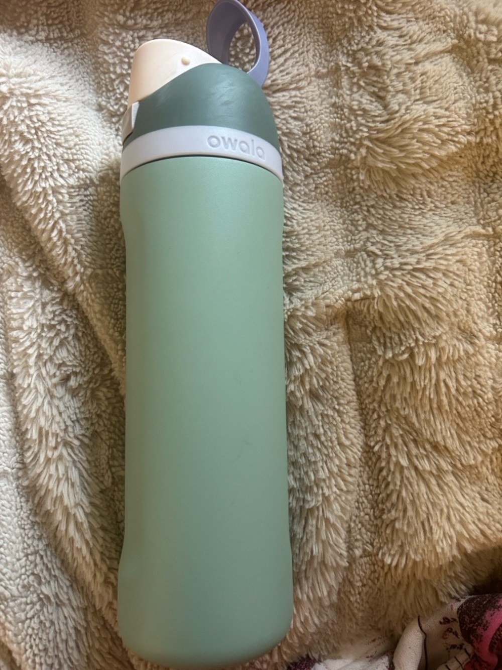 Owala Mint Green Straw Bottle with Carry Loop